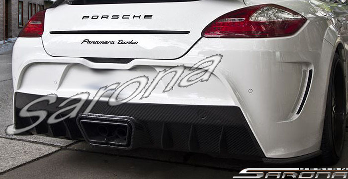 Custom Porsche Panamera  Sedan Rear Bumper (2010 - 2013) - $3450.00 (Part #PR-011-RB)